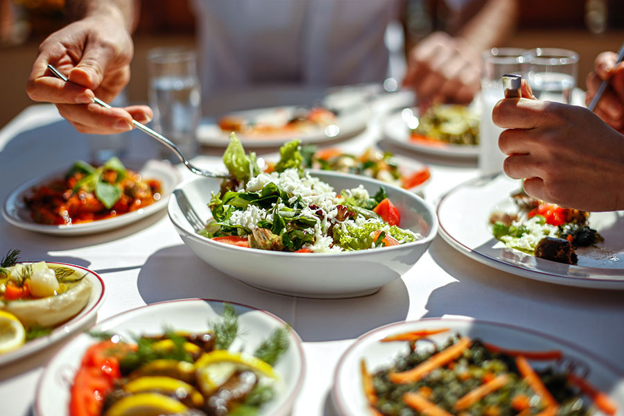 The Oaks at Bartlett | Assortment of food on a table