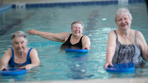 summer activities for seniors include swimming in the pool